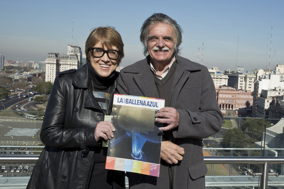 Teresa Parodi y Horacio González presentaron la revista "La ballena azul"