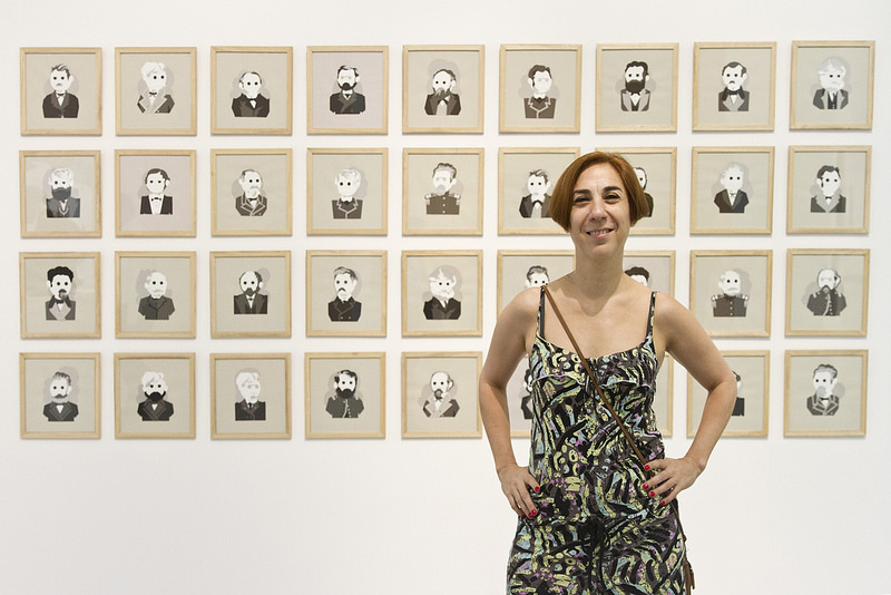 Laura Oliva recorrió la muestra del Bellas Artes en Mar del Plata