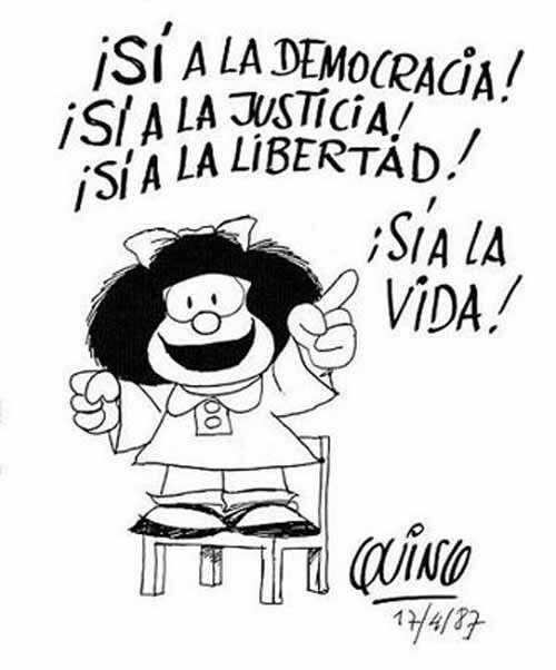 Reflexiones de Mafalda y breve historia de Quino, su creador | Ministerio  de Cultura