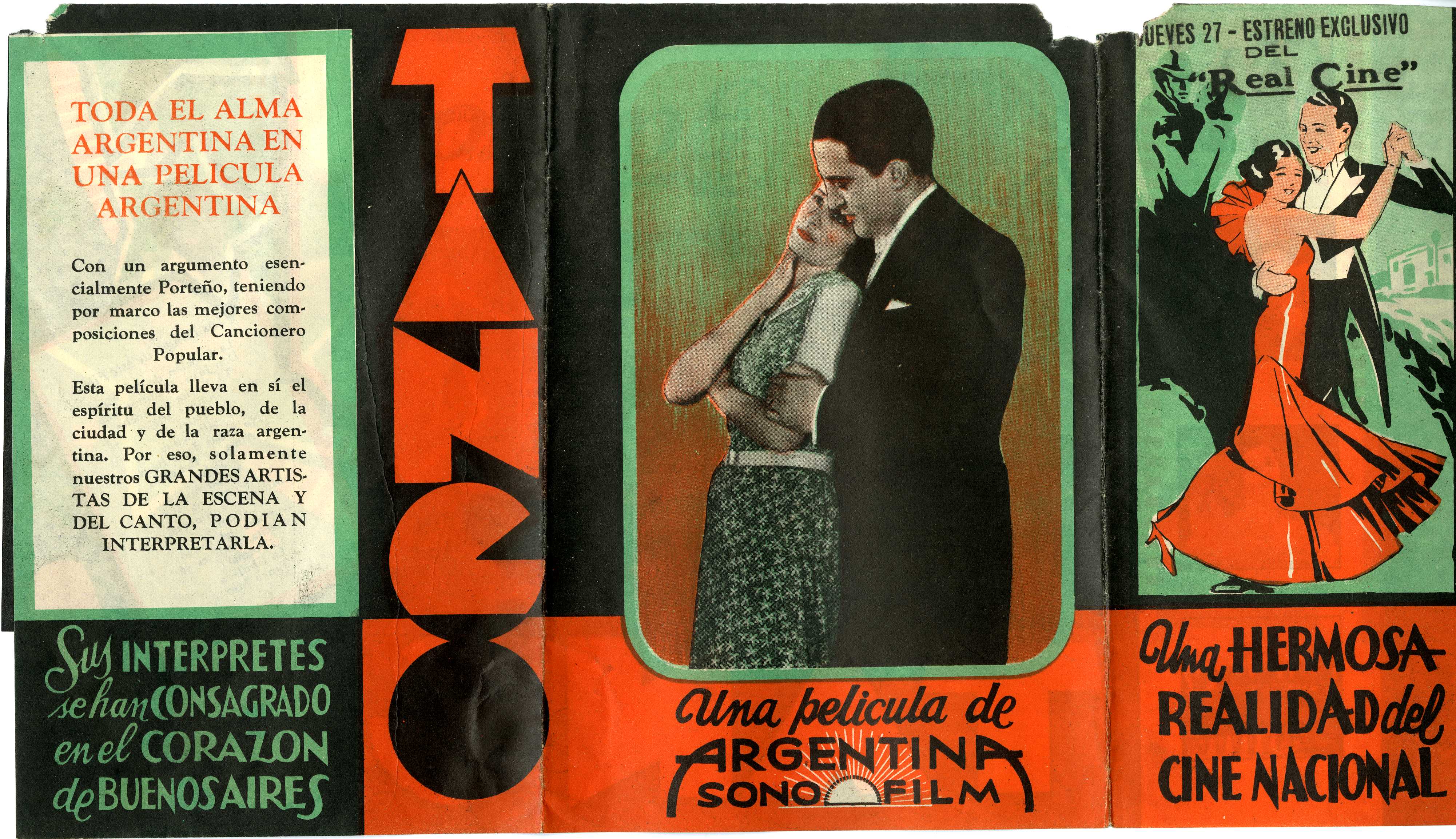 "Tango", la primera película sonora argentina, a 87 años de su estreno